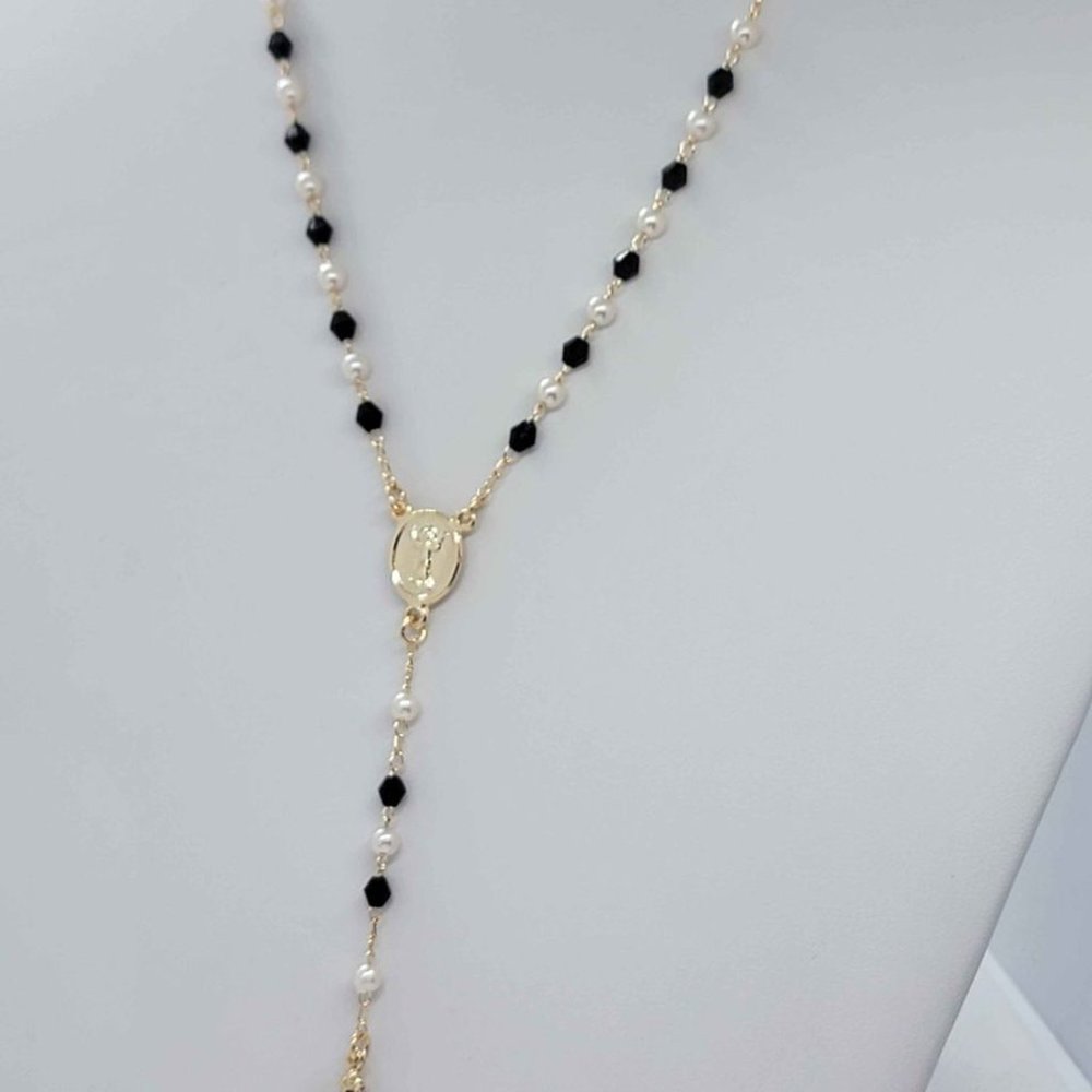 LAST ONE !!! Brazilian 18k Gold Filled Rosary Nino Divino & Cross - Picture 4 of 6